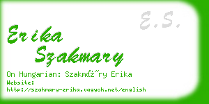 erika szakmary business card